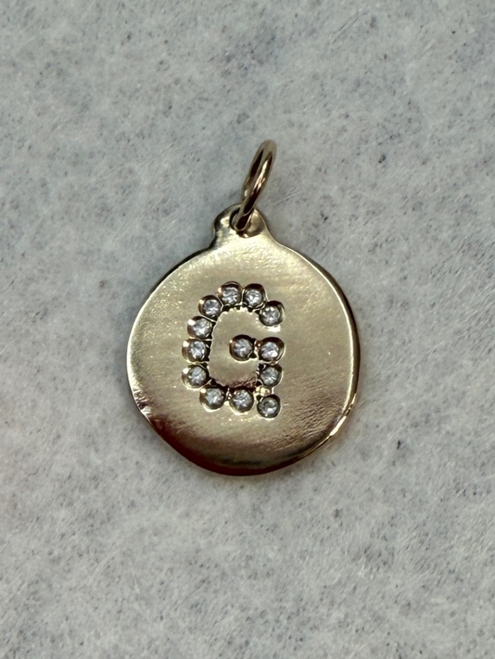 Helen Ficalora "G" Alphabet Charm PAVÉ DIAMOND 14K Gold Charm